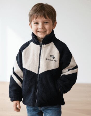 Premium Boys Sherpa Fleece Jacket | Luxury Winter Outerwear