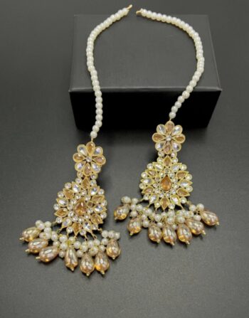 Furshi Kundan Earrings – Gold Plated