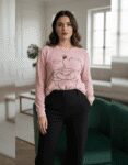 Winnie the Pooh Edition: Oversized Pink Velvet Pullover for Women