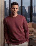 The Essential Maroon Crewneck – Premium Men’s Loungewear